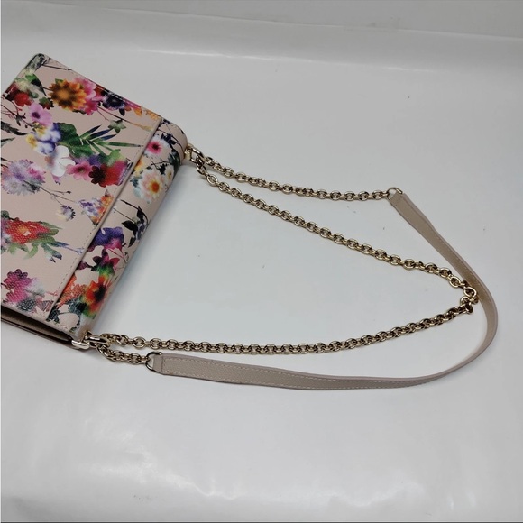 Furla Floral Shoulder Bag Crossbody Handbag EUC - Picture 5 of 17